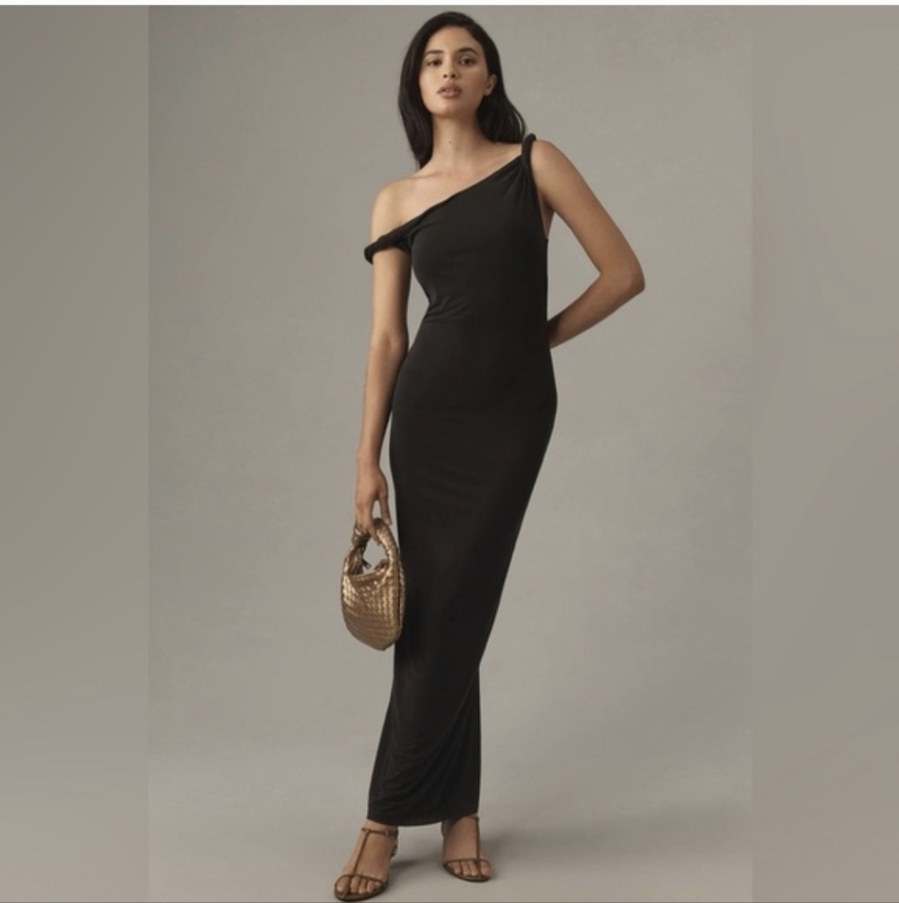 Good American NWTs Sandwashed Jersey Twist Maxi Dress